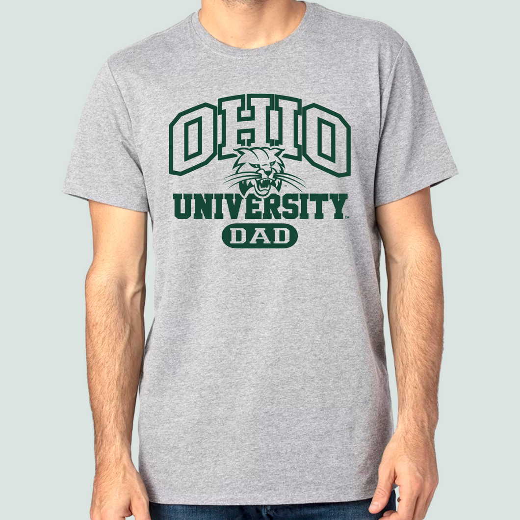 Attack Cat Dad - Heather Grey TS