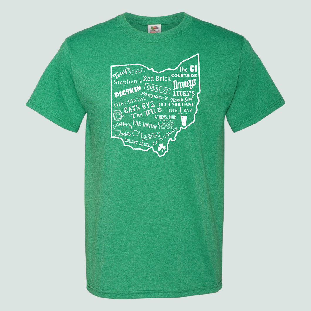 Bar State - Retro Heather Green TS