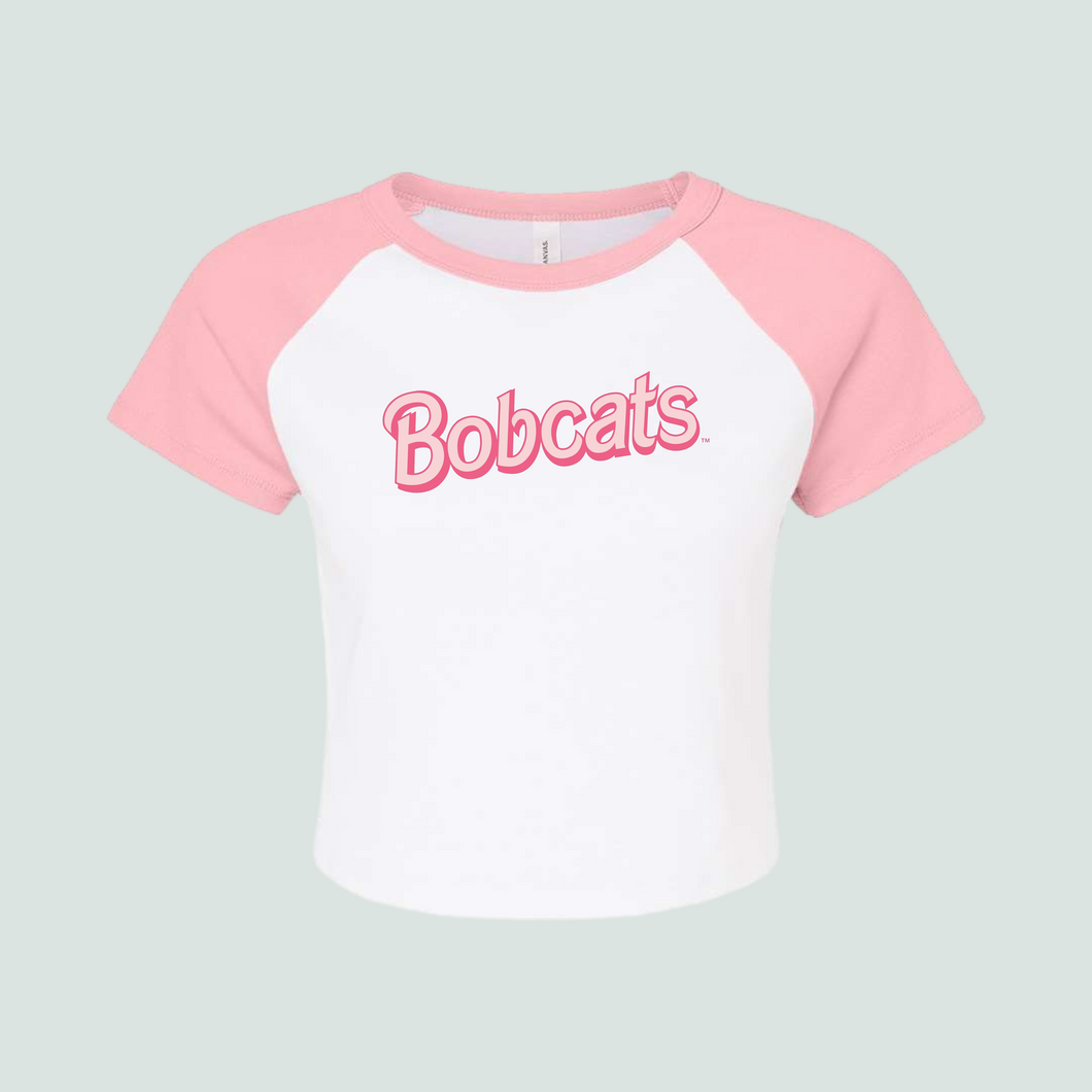 (50% OFF) Bubble Gum Bobcats - Raglan Baby Tees