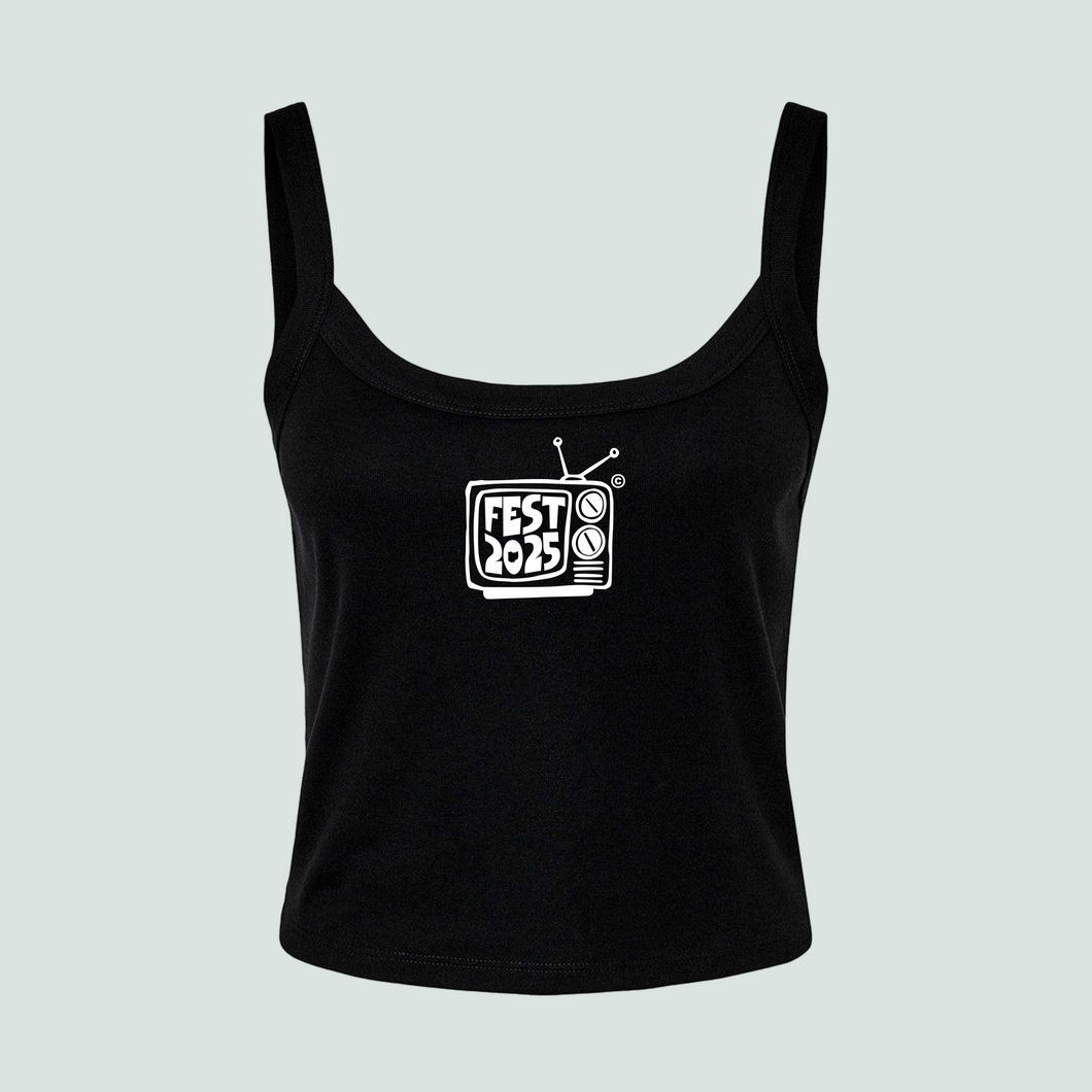 FEST 2025 - Black Crop Tank