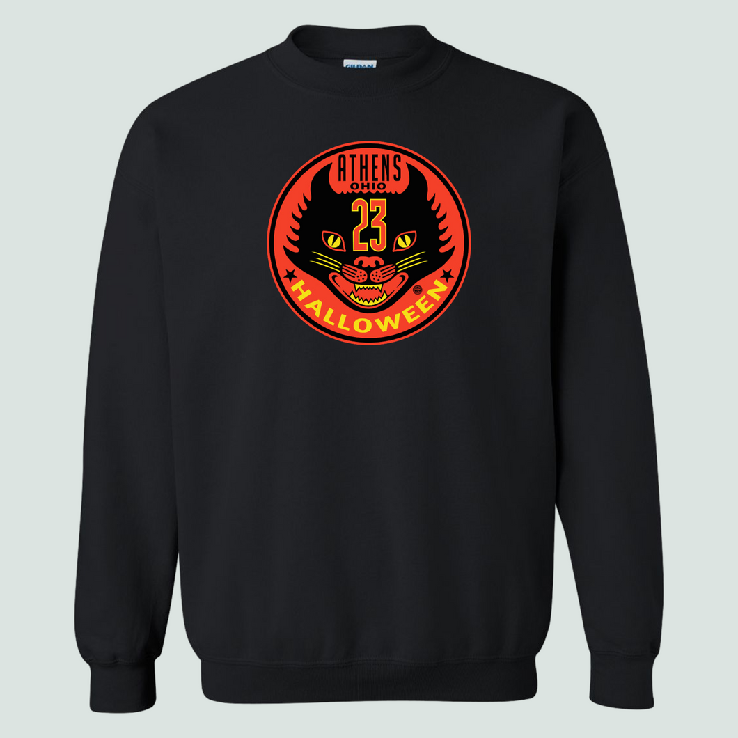 (50% OFF) Official Halloween In Athens 2023 - Black Crewneck Sweatshirt