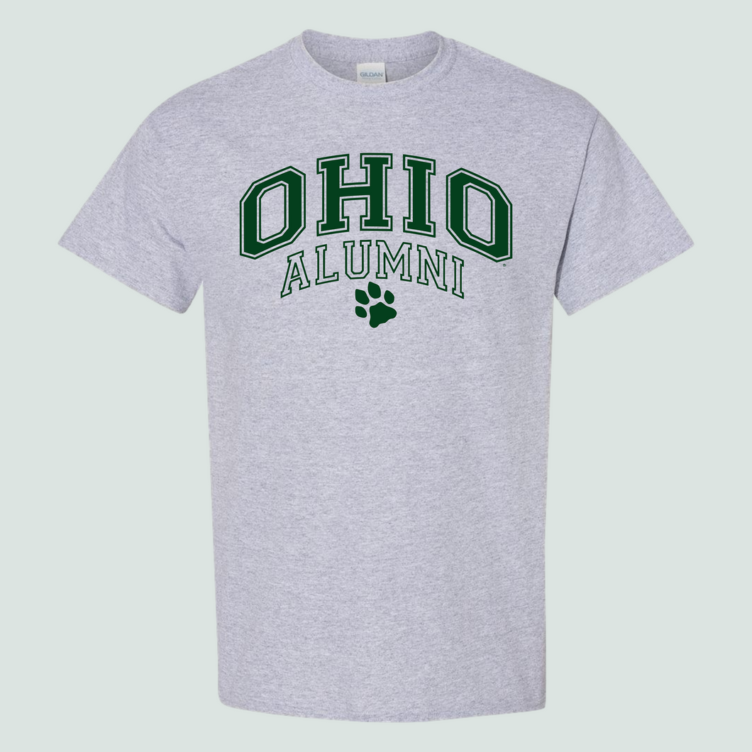 Ohio Alumni 1/C Paw - Sport Grey TS