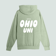 Load image into Gallery viewer, Ohio Uni - Pigment Oil Green Hoodie
