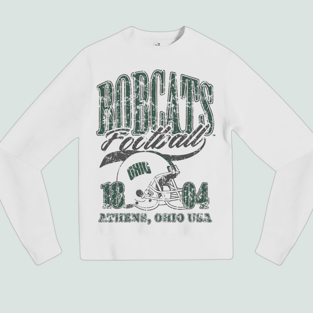 Bobcats Vintage Football - Lunar Rock Urban Heavy Crew